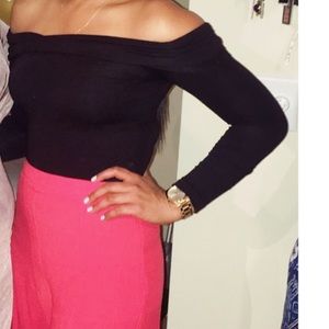 Off-shoulder bodysuit
